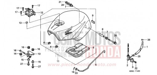 RESERVOIR A CARBURANT NSR125R1 de 2001